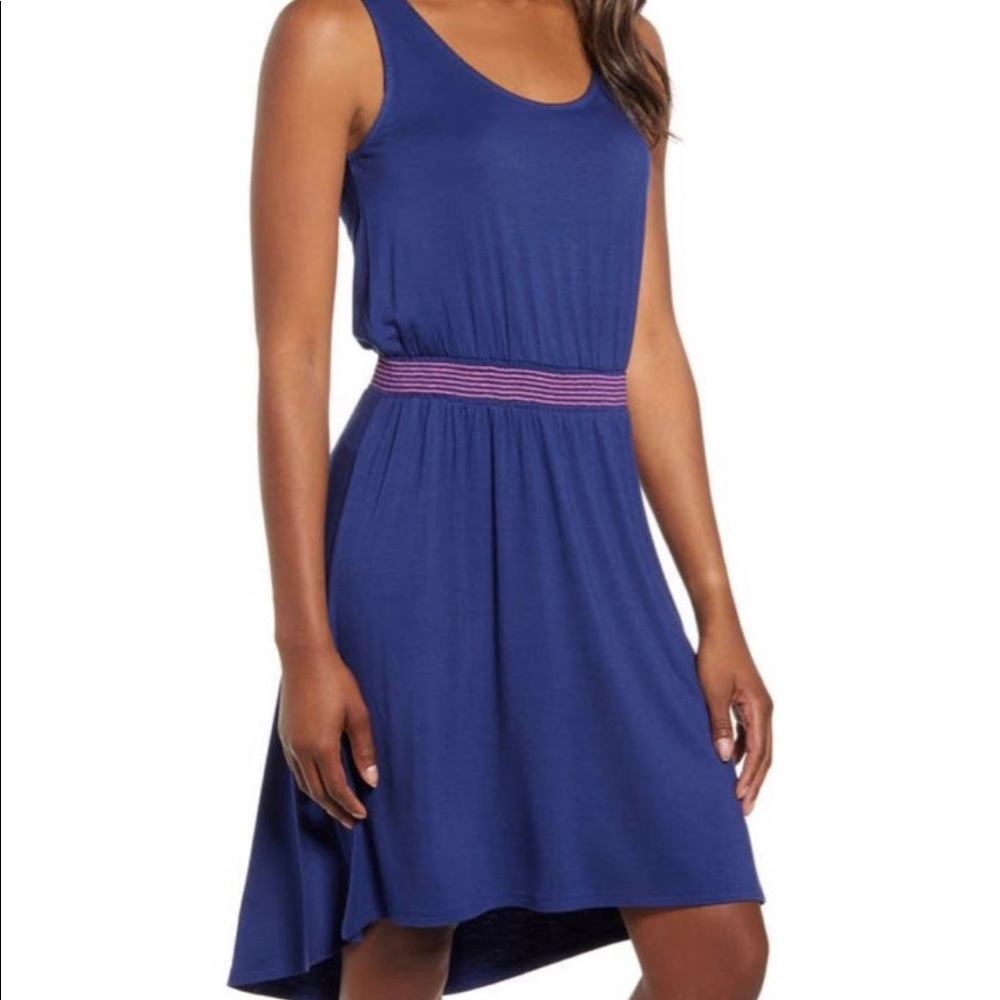 Gibson x The Motherchic Palms Smocked Waist Tank Dress Size PXS Petite Extra Sm